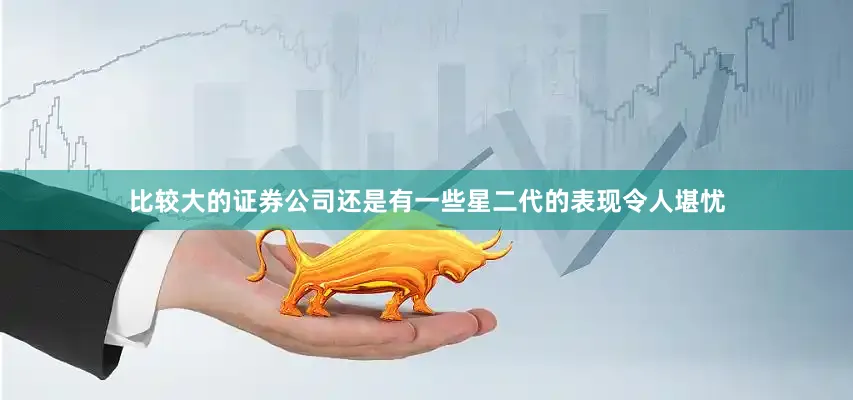 比较大的证券公司还是有一些星二代的表现令人堪忧